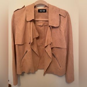 Light pink suede jacket